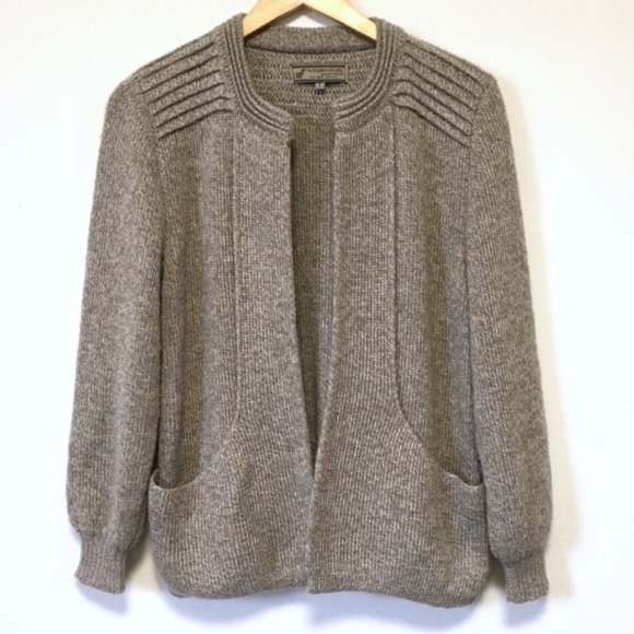 Vintage Sweaters - Vintage Alpaca Knit Cardigan Sweater Cozy Soft